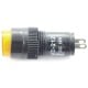 Indicator 12V DC - 12mm - yellow 