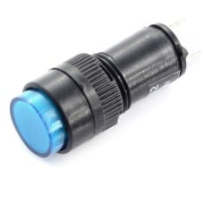 LED indicator 12V DC - 12mm - blue