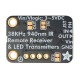 Infrared transmitter and receiver module - 940nm + 38kHz - STEMMA JST PH 2mm - Adafruit 5990