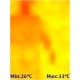 IR thermal imaging camera MLX90641 16×12px, 55 FOV - I2C - Waveshare 20465