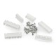 Set of JST XH2.54 6/7/8/9/10 pin 2.54mm connectors (male + female) and female pins for the socket housing - 260 pcs