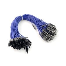 Connecting cables female-male 20cm blue - 100 pcs