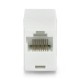 RJ45/8P8C wires connector - white