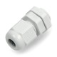 Sealed cable gland IP68 - PG7 thread - gray - 5 pcs