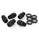 Cable gland hermetic IP68 - PG9 thread - black - 5 pcs