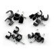 Set of cable holders 6, 7, 8, 9mm - 80 pcs black