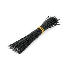 Set of 15cm black cables - 100 pcs