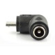 Angle adapter socket 5.5x2.1mm - microUSB plug