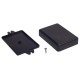 Plastic case Kradex Z23U - 84x59x23mm black with props