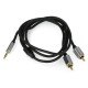 Kruger&Matz AUX 3.5mm - 2x RCA cable 1m Black