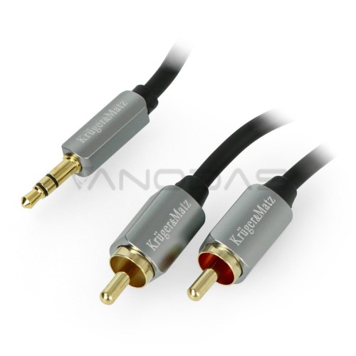 Cable auxiliar RCA x 2 a RCA x 2, 1m