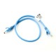 Lanberg Ethernet Patchcord laidas UTP 6 0.5m - mėlynas