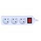 Power strip Lanberg with switch white - 3 sockets - 1.5m