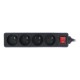 Lanberg power strip with a black switch - 4 sockets - 1.5m 