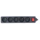 Power strip Lanberg switch black - 5 sockets - 1.5m