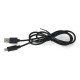 Lanberg USB A 2.0 - juodas USB C laidas - 1m 