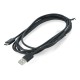 Lanberg USB A 2.0 - USB C black Quick Charge 3.0 cable - 3m 