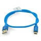 Lanberg USB Cable Type A-C 2.0 blue QC 3.0 - 0.5m