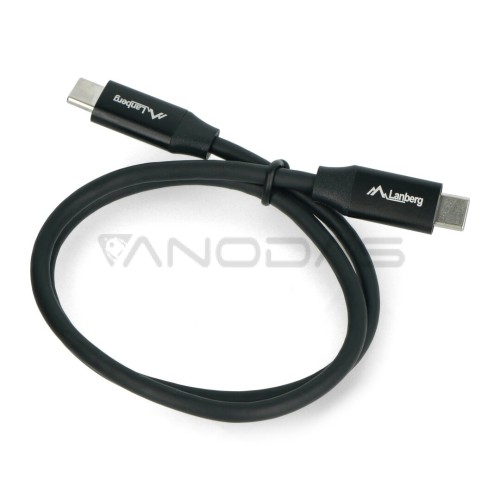 Lanberg USB-C to USB-B 2.0 Cable Black 1.8 Meter)