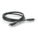 USB C - USB C 2.0 cable Lanberg black premium QC 4.0 PD - 1m