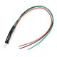 LED 5mm 12V with resistor and wire - bicolor red/green - common cathode - 5 pcs