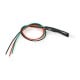 LED 5mm 12V with resistor and wire - bicolor red/green - common cathode - 5 pcs