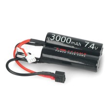 Li-Ion Titan 3000mAh 16C 2S 7.4V akumuliatorius - DEAN - 2x (67x18mm)