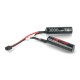 Li-Ion Titan 3000mAh 16C 2S 7.4V battery - DEAN - 2x (67x18mm)