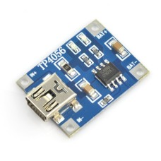 Li-Pol įkroviklis TP4056 1S 3.7V miniUSB