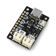 LiPo Amigo PRO - Li-Pol ir Li-Ion akumuliatorių įkrovimo modulis per USB C - Pimoroni PIM612