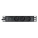 Power strip for 10'' server racks - 3 sockets 16A - 2m - black - Lanberg PDU-03E-0200-BK