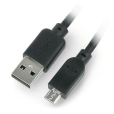 MicroUSB B - A 2.0 cable Hi-Speed Goobay black - 1m 