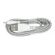 MicroUSB B-A 2.0 cable - white nylon braid - 1m