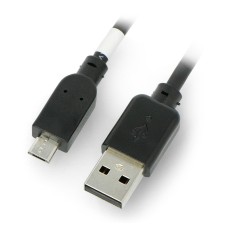 MicroUSB B-A cable 2.0 Hi-Speed ​​Goobay black - 0.6m