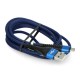 MicroUSB B laidas - eXtreme Spider - 1.5 m - mėlynas 