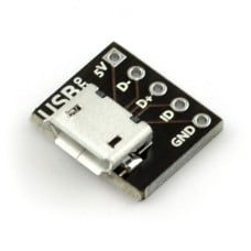 MicroUSB B 5-pin connector for contact board - MSX