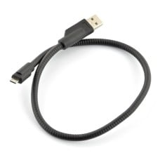 USB A - B cable - rigid material - 0.45m