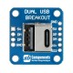 Module with USB A and USB type C sockets - SB Components 25756