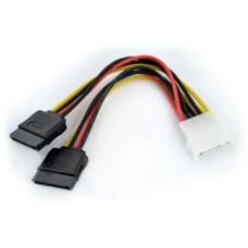 Molex maitinimo laidas - 2x SATA - 15cm