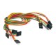 4 pin female-female cable - 40cm - 5 pcs