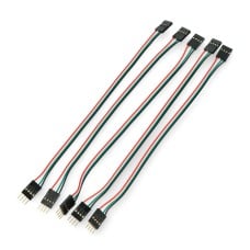 Female-male ribbon cable 4 pin - 20cm - 5 pcs