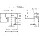 Slide switch MSS-2245 2-position - straight