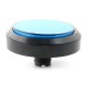 Push button 10cm - blue - flat