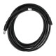 DC extension cable 5.5/2.1mm - male-female - 3m - black - Goobay 71399