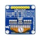 Two-color graphical OLED display 0.96'' (B) 128x64px SPI/I2C, straight connectors, Waveshare 9092