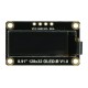 Vienspalvis OLED grafinis ekranas 0.91" 128 x 32 px I2C, DFRobot DFR0648