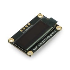 Vienspalvis OLED grafinis ekranas 0.91" 128 x 32 px I2C, DFRobot DFR0648