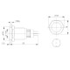 ON-OFF switch monostable - PBW-16BP - 2A 250V flat