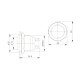 ON-OFF switch monostable - PBW-19BS - 2A/250V flat