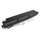 24-port shielded patch panel - for 19'' server racks - 1U cat.5e FTP - black - Lanberg PPS5-1024-B